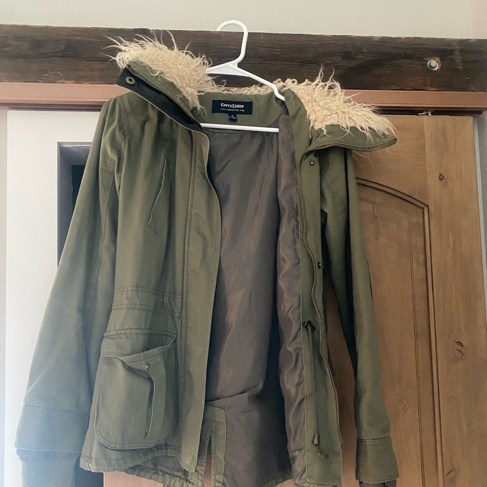 Army green jacket